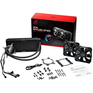 Система водяного охолодження Asus ROG Ryuo 2x120mm Aura OLED (90RC0040-M0UAY0) UA