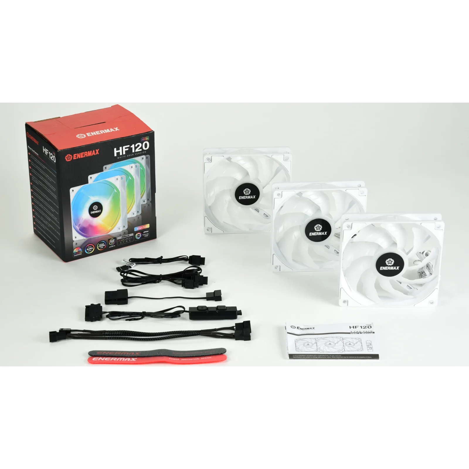 Вентилятор Enermax HF120 ARGB White (3pcs Pack) (UCHF12PARGB-W-BP3) UA