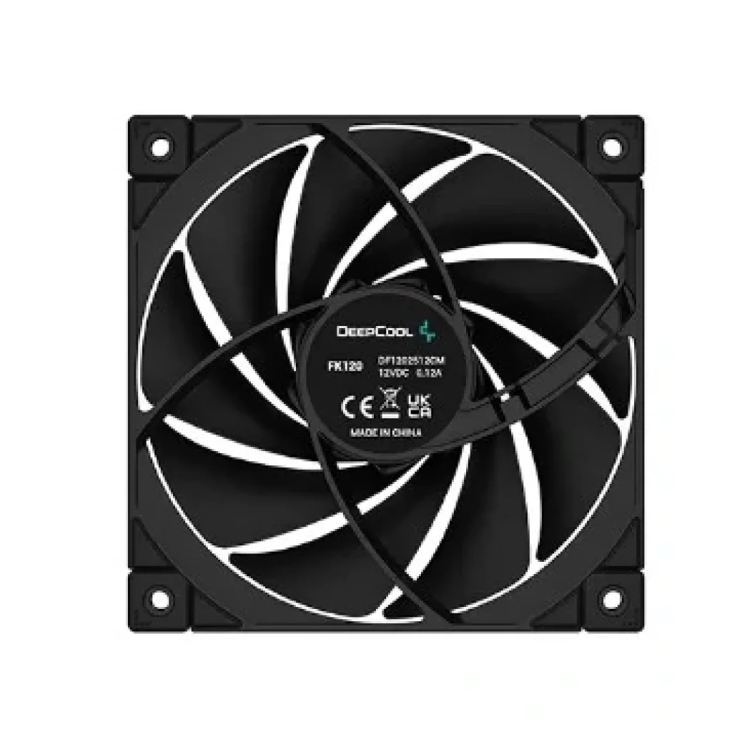 Вентилятор DeepCool FK120 Black, 120x120x25мм, 4-pin, черный, R-FK120-BKNPF1-G-1 UA