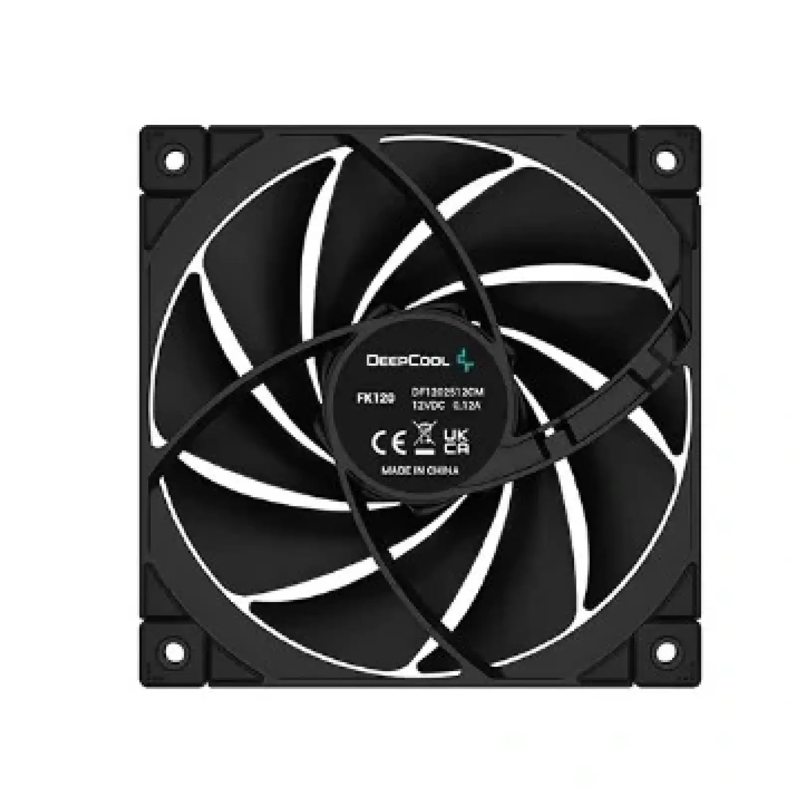 Вентилятор DeepCool FK120 Black, 120x120x25мм, 4-pin, чорний, R-FK120-BKNPF1-G-1 UA