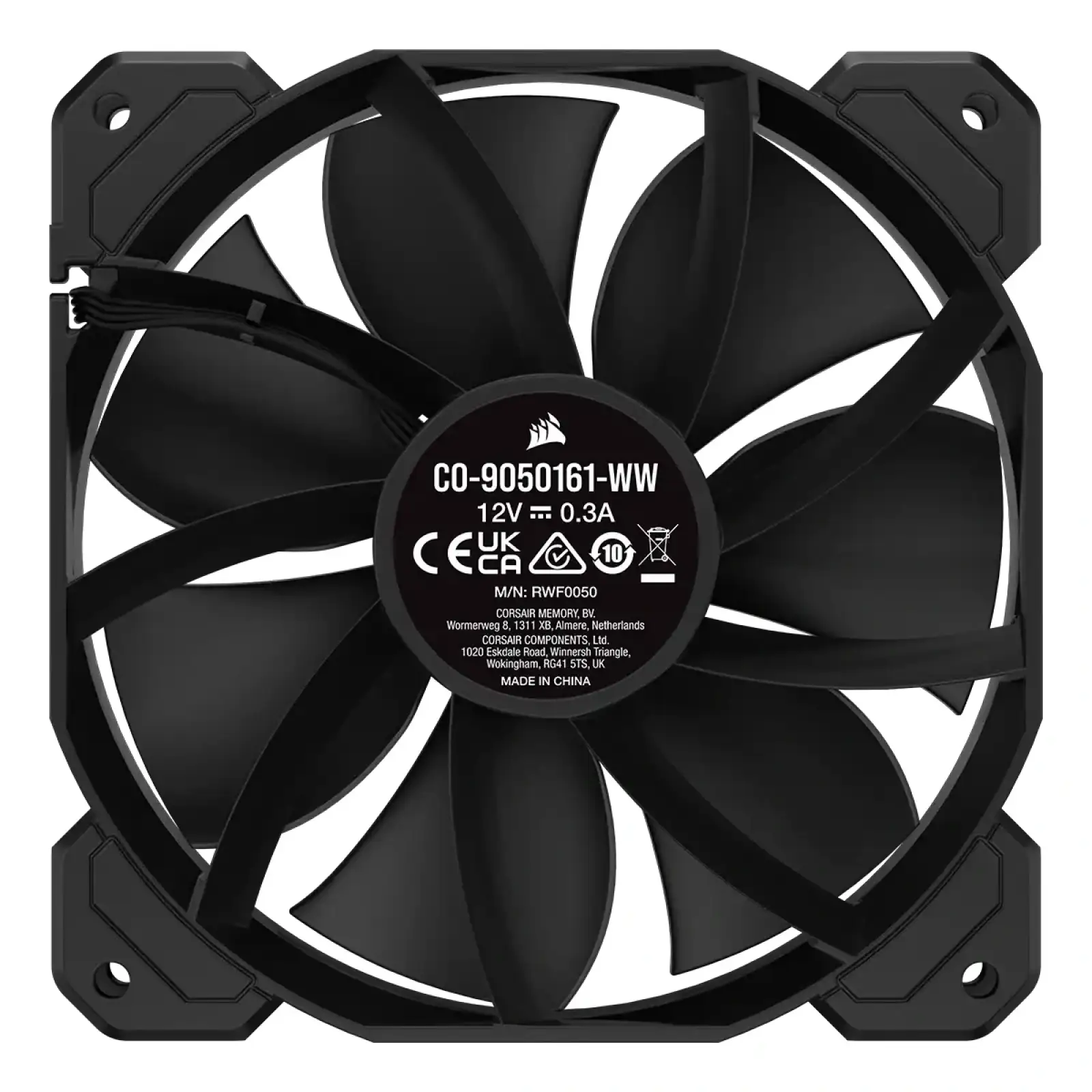 Вентилятор Corsair SP120 Elite Black (CO-9050161-WW), 120x120x25мм, 4-pin Performance PWM, чорний UA
