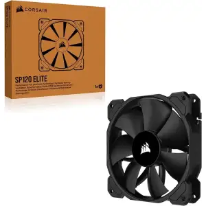 Вентилятор Corsair SP120 Elite Black (CO-9050161-WW), 120x120x25мм, 4-pin Performance PWM, чорний UA