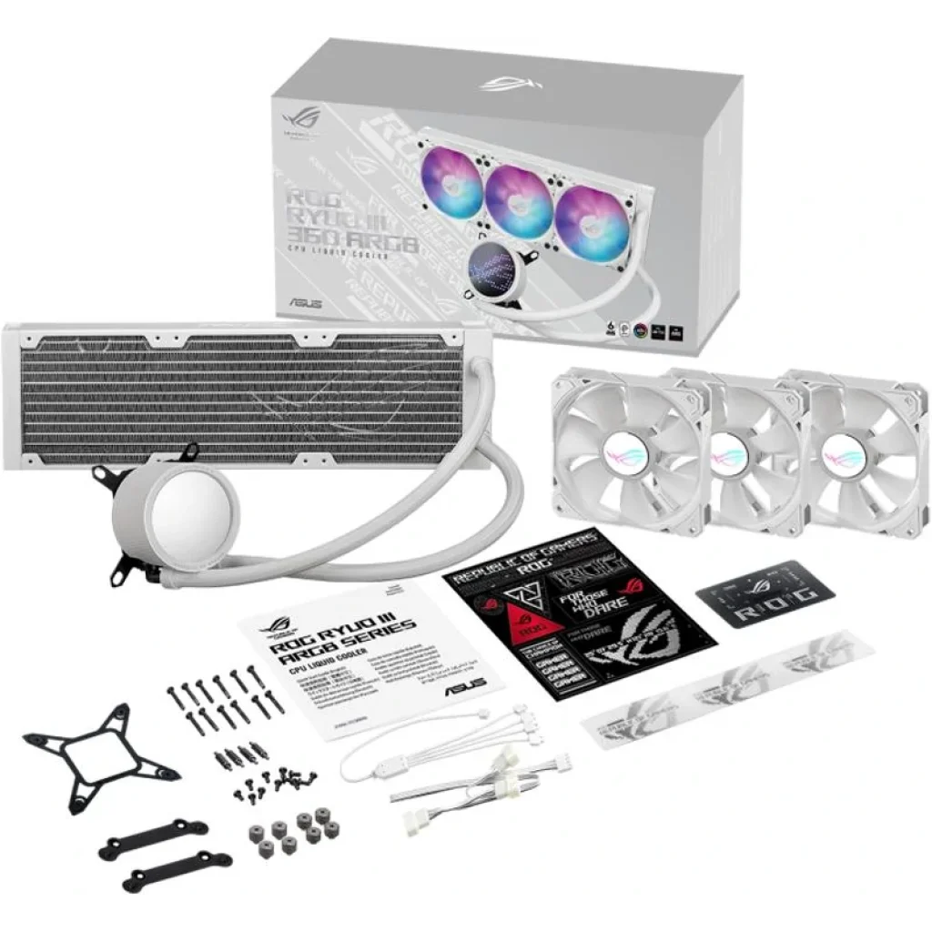 Система водяного охолодження Asus ROG Ryuo III 360 ARGB White Edition (90RC00I2-M0UAY0) UA