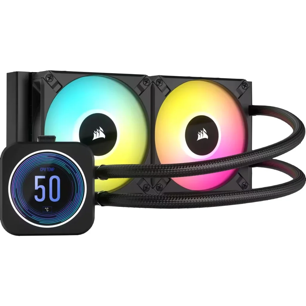 Система водяного охлаждения Corsair iCUE H100i Elite LCD XT Display Liquid CPU Cooler (CW-9060074-WW) UA