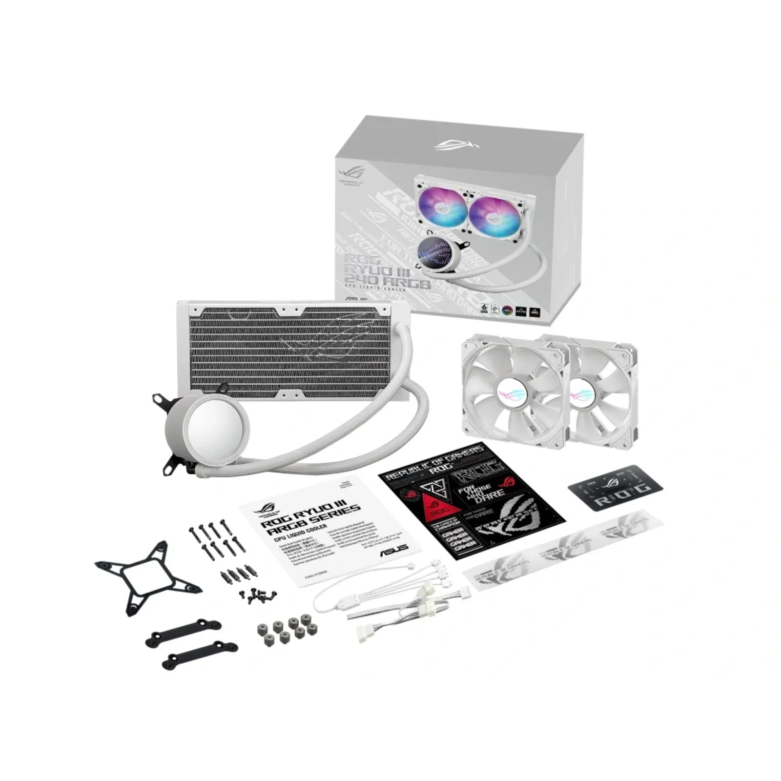 Система водяного охлаждения Asus ROG Ryuo III 240 ARGB White Edition (90RC00J2-M0UAY0) UA