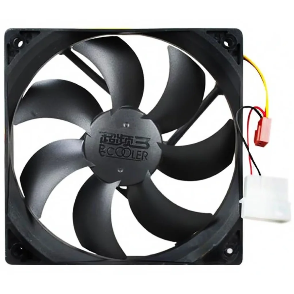 Вентилятор PCCooler F122 (16398), 120х120х25мм, 3-pin+Molex, Black, PCCooler F122/16398 UA