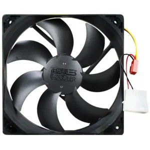 Вентилятор PCCooler F122 (16398), 120х120х25мм, 3-pin+Molex, Black, PCCooler F122/16398 UA