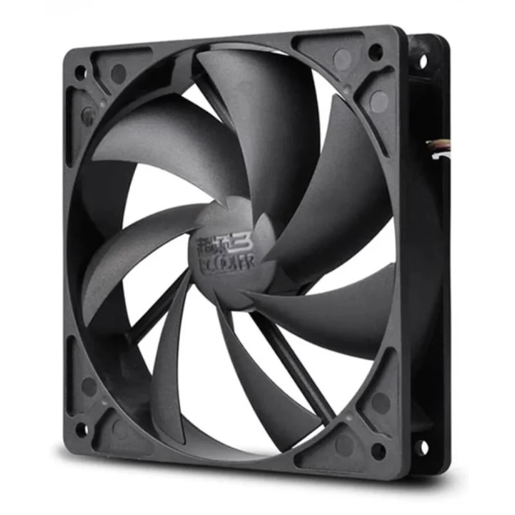 Вентилятор PCCooler F122 (16398), 120х120х25мм, 3-pin+Molex, Black, PCCooler F122/16398 UA