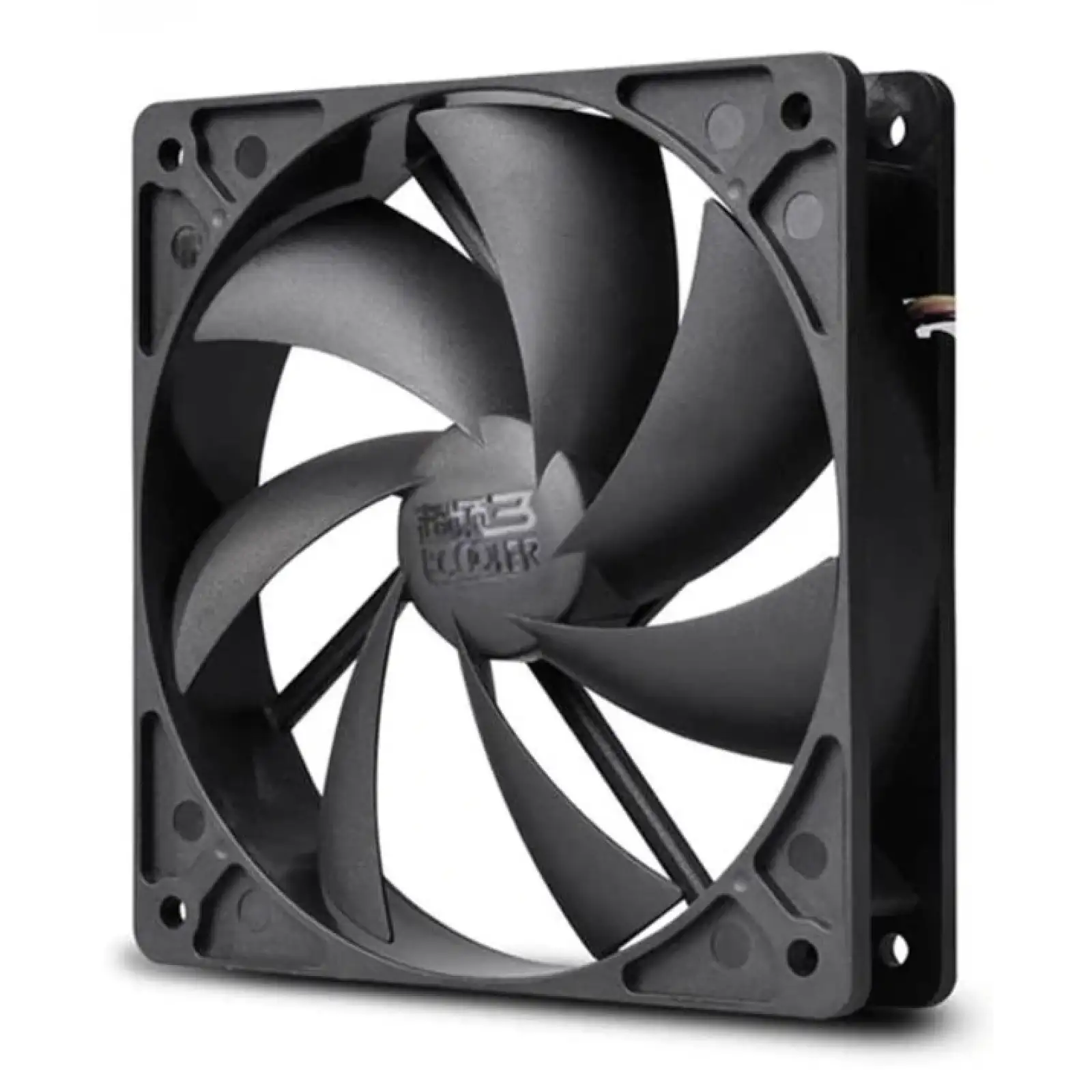 Вентилятор PCCooler F122 (16398), 120х120х25мм, 3-pin+Molex, Black, PCCooler F122/16398 UA