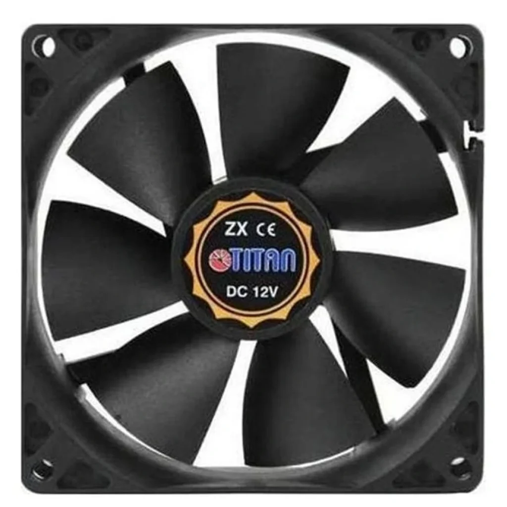 Вентилятор Titan DCF-8025L12S, 80x80х25 мм, 3-pin, чорний UA