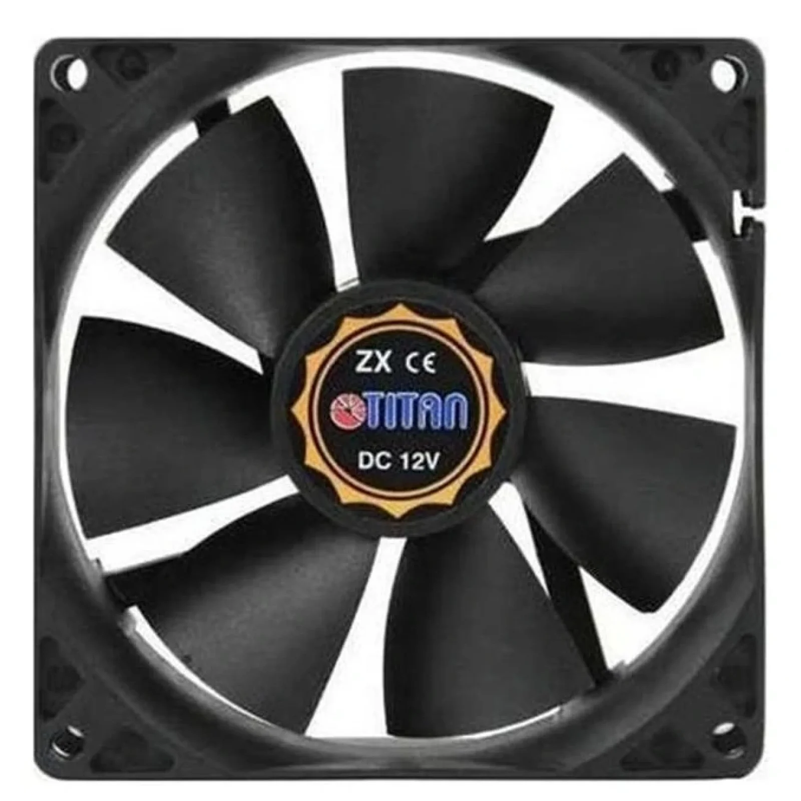 Вентилятор Titan DCF-8025L12S, 80x80х25 мм, 3-pin, черный UA