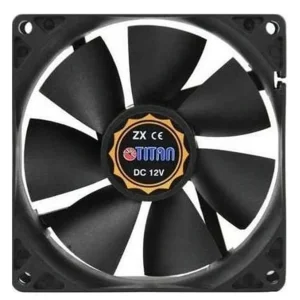 Вентилятор Titan DCF-8025L12S, 80x80х25 мм, 3-pin, черный UA