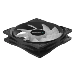 Вентилятор DeepCool RF120B, 120х120х25 мм, 3-pin, 4-pin, черный с белым, DP-FLED-RF120-BL UA