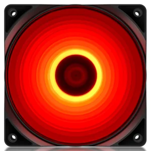 Вентилятор DeepCool RF120R, 120х120х25 мм, 3-pin, 4-pin, чорний з білим, DP-FLED-RF120-RD UA