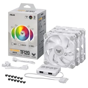 Вентилятор Asus TUF Gaming TF120 ARGB 3IN1 White (90DA0033-B09030) UA