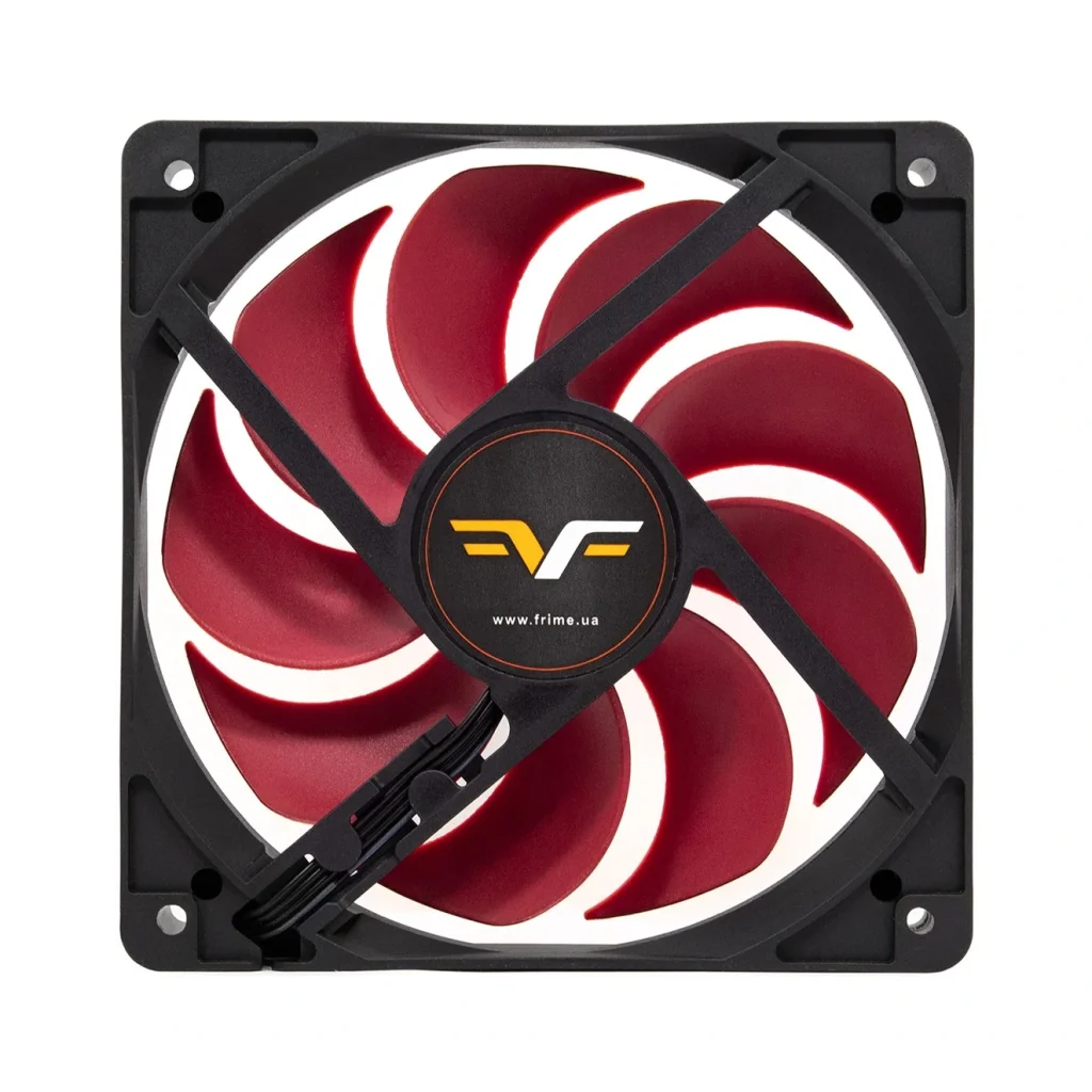 Вентилятор Frime (FRF120HB20PWM) 120x120x25мм, PWM Black/Red UA
