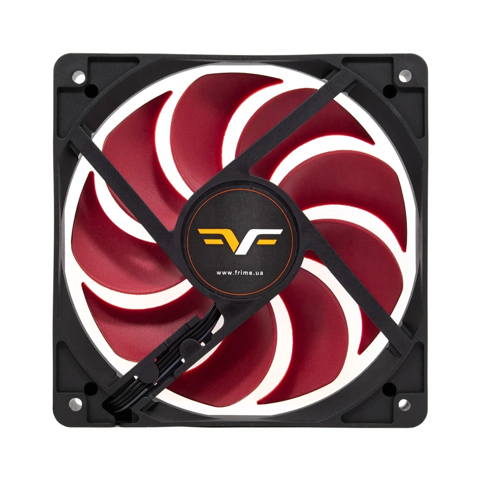 Вентилятор Frime (FRF120HB20PWM) 120x120x25мм, PWM Black/Red UA