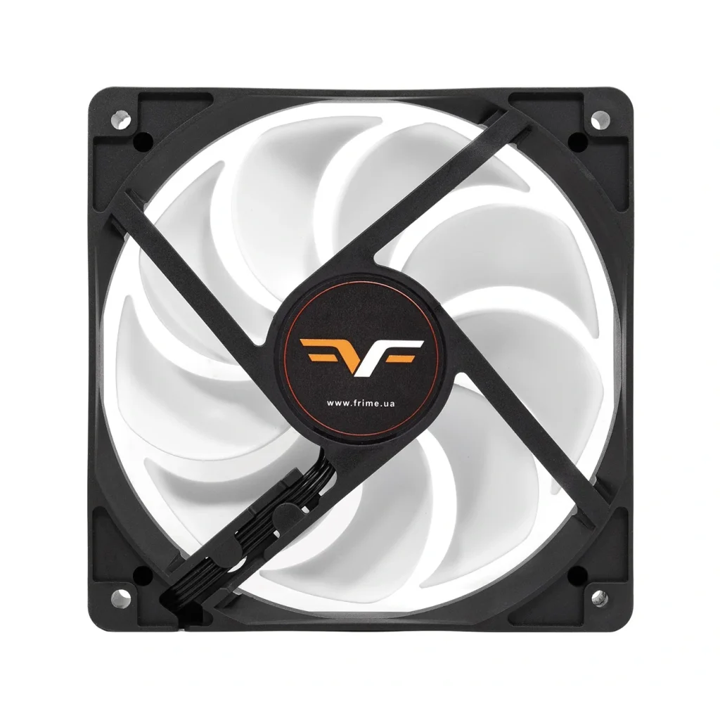 Вентилятор Frime (FWF120HB20PWM) 120x120x25мм, PWM Black/White UA