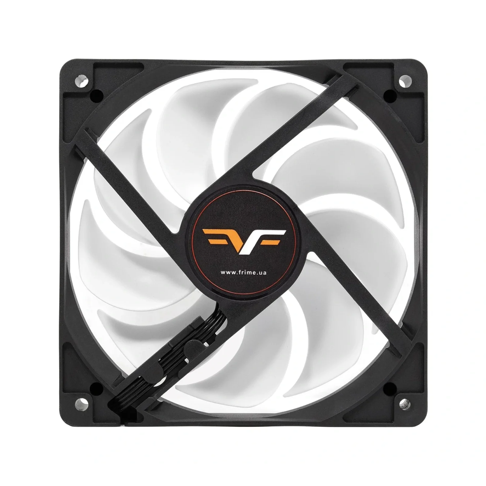 Вентилятор Frime (FWF120HB20PWM) 120x120x25мм, PWM Black/White UA