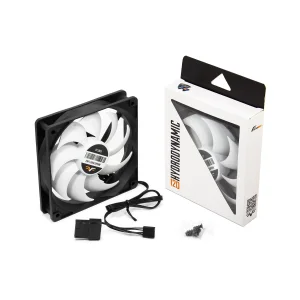 Вентилятор Frime (FWF120HB20PWM) 120x120x25мм, PWM Black/White UA