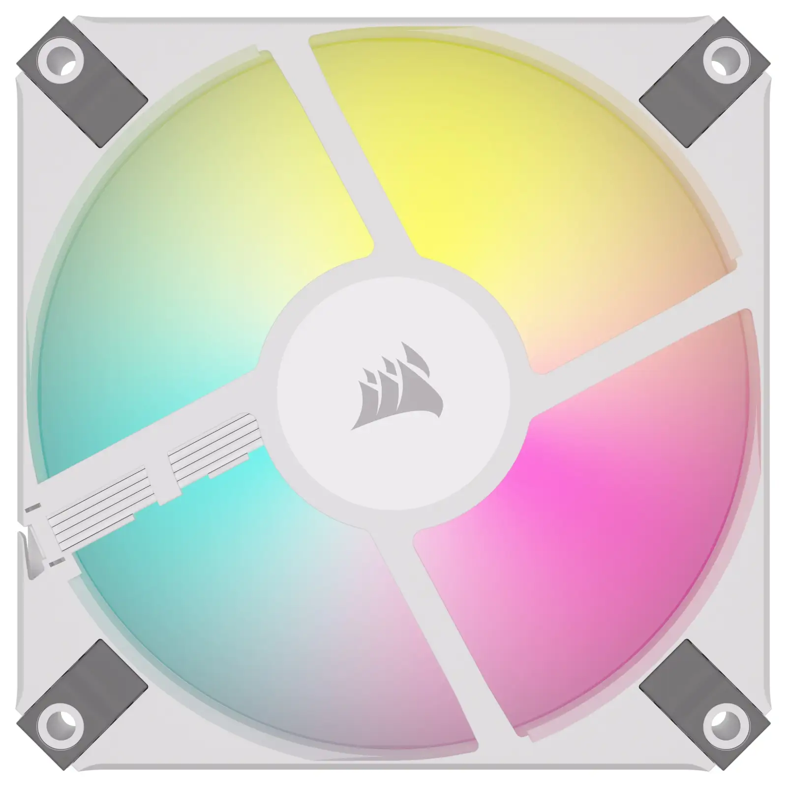 Вентилятор Corsair iCUE AF120 RGB Slim White (CO-9050164-WW), 120x120x15мм, 4-pin PWM, білий UA