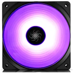 Вентилятор DeepCool CF 120 ARGB, 120x120x25мм, 4-pin, чорний з білим, DP-FA-RGB-CF120-1 UA