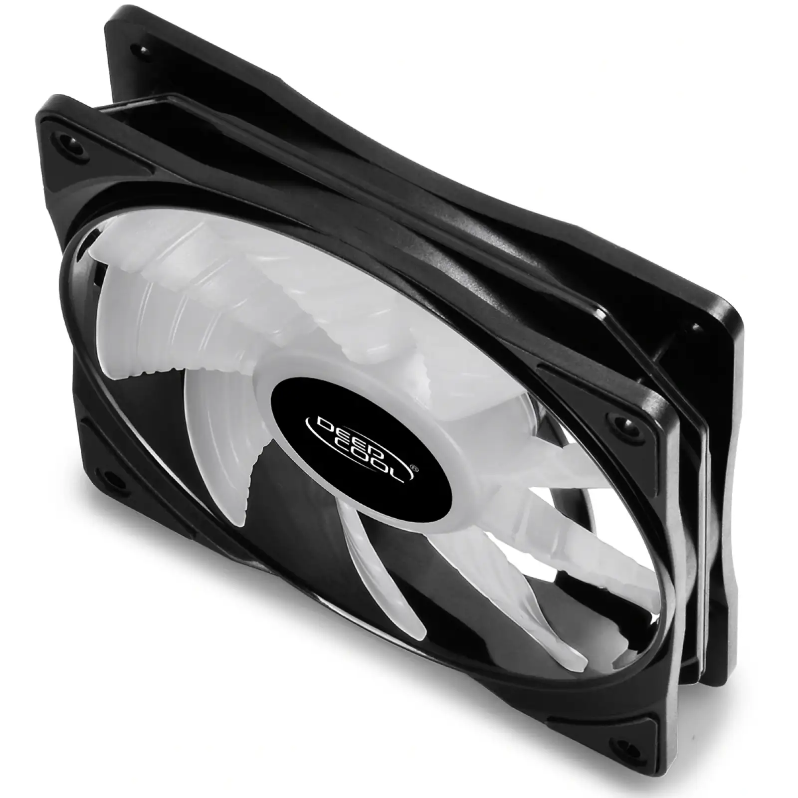 Вентилятор DeepCool CF 120 ARGB, 120x120x25мм, 4-pin, чорний з білим, DP-FA-RGB-CF120-1 UA