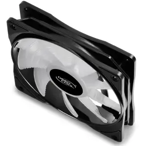Вентилятор DeepCool CF 120 ARGB, 120x120x25мм, 4-pin, чорний з білим, DP-FA-RGB-CF120-1 UA