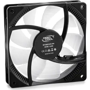 Вентилятор DeepCool CF 120 ARGB, 120x120x25мм, 4-pin, чорний з білим, DP-FA-RGB-CF120-1 UA