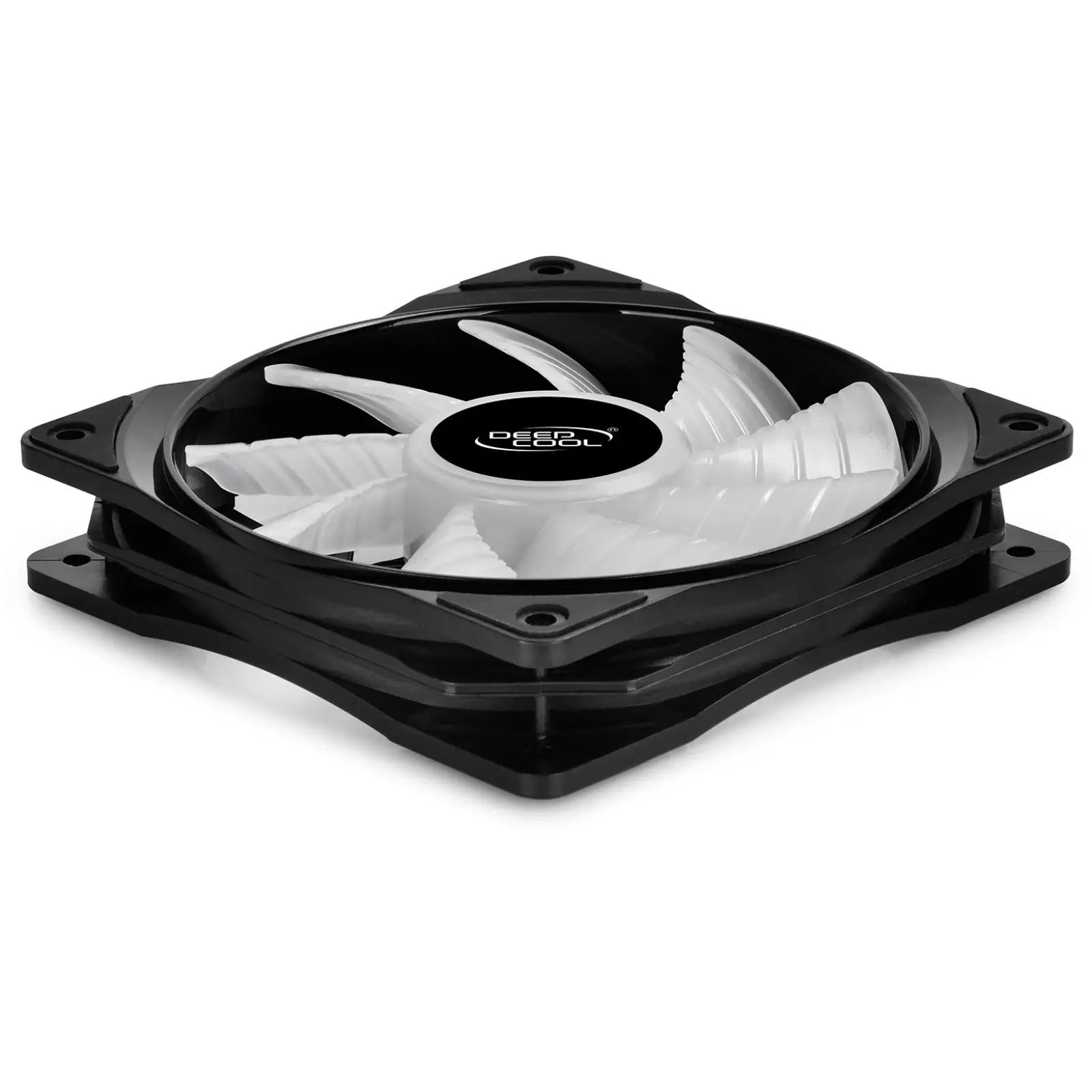Вентилятор DeepCool CF 120 ARGB, 120x120x25мм, 4-pin, чорний з білим, DP-FA-RGB-CF120-1 UA