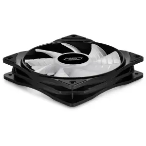Вентилятор DeepCool CF 120 ARGB, 120x120x25мм, 4-pin, чорний з білим, DP-FA-RGB-CF120-1 UA