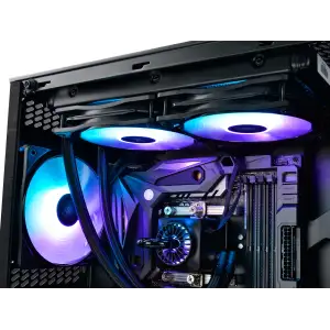 Вентилятор DeepCool CF 120 ARGB, 120x120x25мм, 4-pin, чорний з білим, DP-FA-RGB-CF120-1 UA