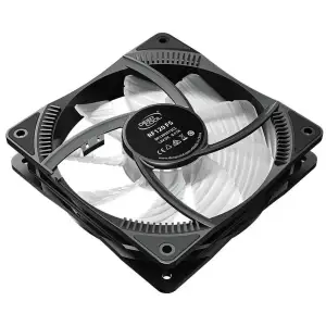 Вентилятор DeepCool RF120FS, 120х120х25 мм, 3-pin, 4-pin, чорний з білим, DP-FLED3-RF120-FS UA