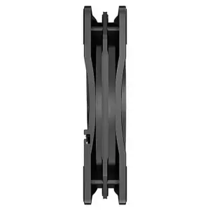 Вентилятор DeepCool RF120FS, 120х120х25 мм, 3-pin, 4-pin, чорний з білим, DP-FLED3-RF120-FS UA