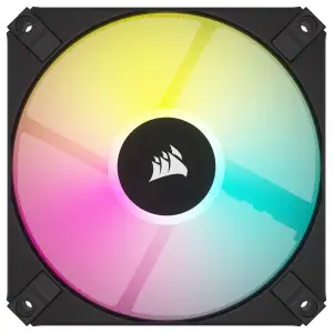 Вентилятор Corsair iCUE AF120 RGB Slim Black Dual Fan Kit (CO-9050163-WW), 120x120x15мм, 4-pin PWM, черный UA