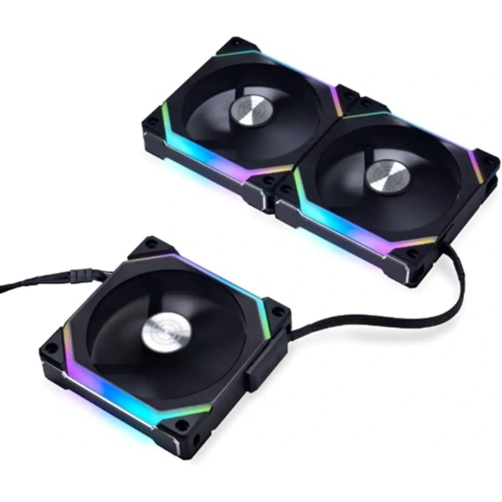 Вентилятор Lian Li Uni Fan SL V2, 120mm, Triple, Black (G99.12SLV23B.00), 120х120х28мм, 3-pin, 4-pin, чорний UA
