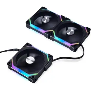Вентилятор Lian Li Uni Fan SL V2, 120mm, Triple, Black (G99.12SLV23B.00), 120х120х28мм, 3-pin, 4-pin, чорний UA