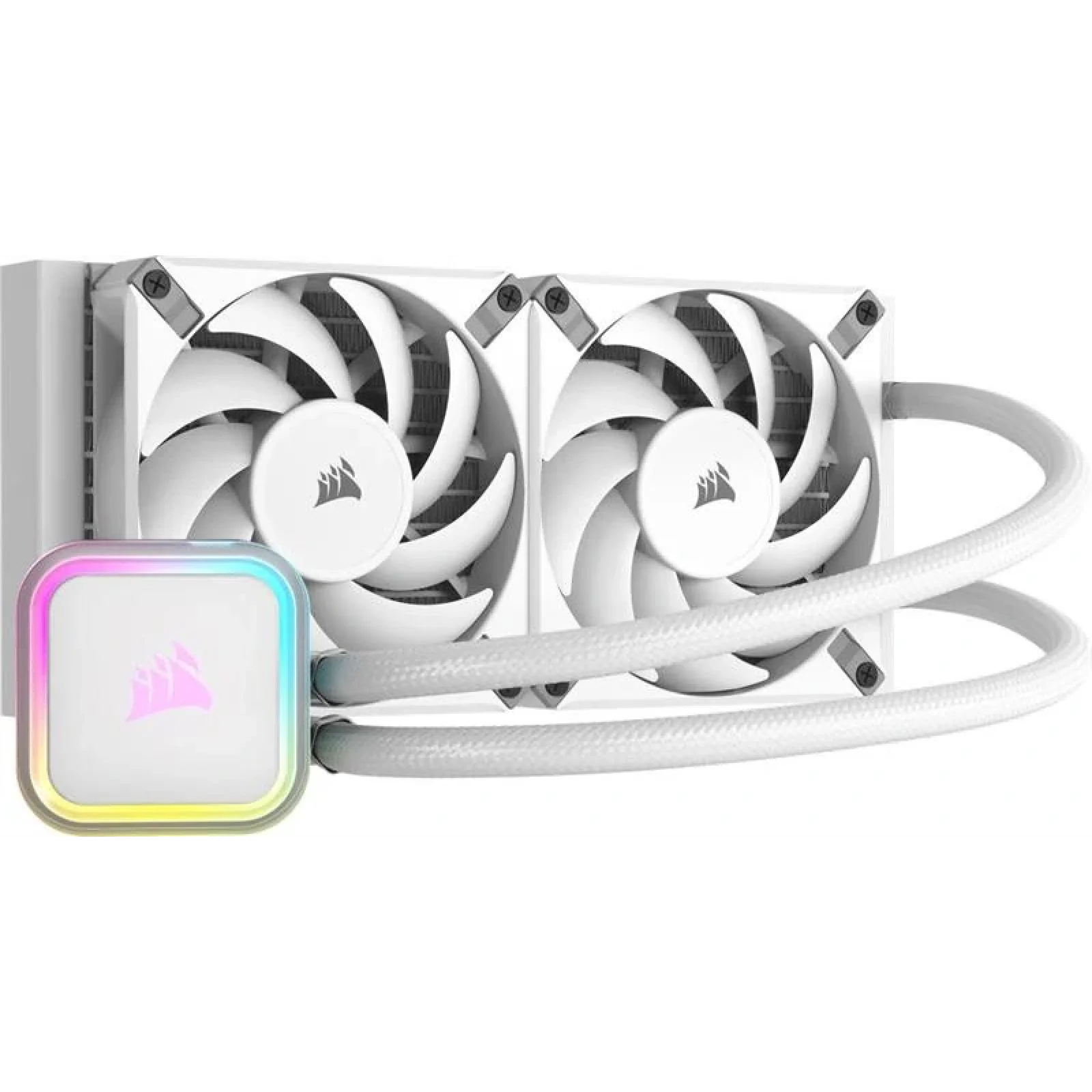 Система водяного охолодження Corsair iCUE H100i RGB Elite Liquid CPU Cooler White (CW-9060078-WW) UA