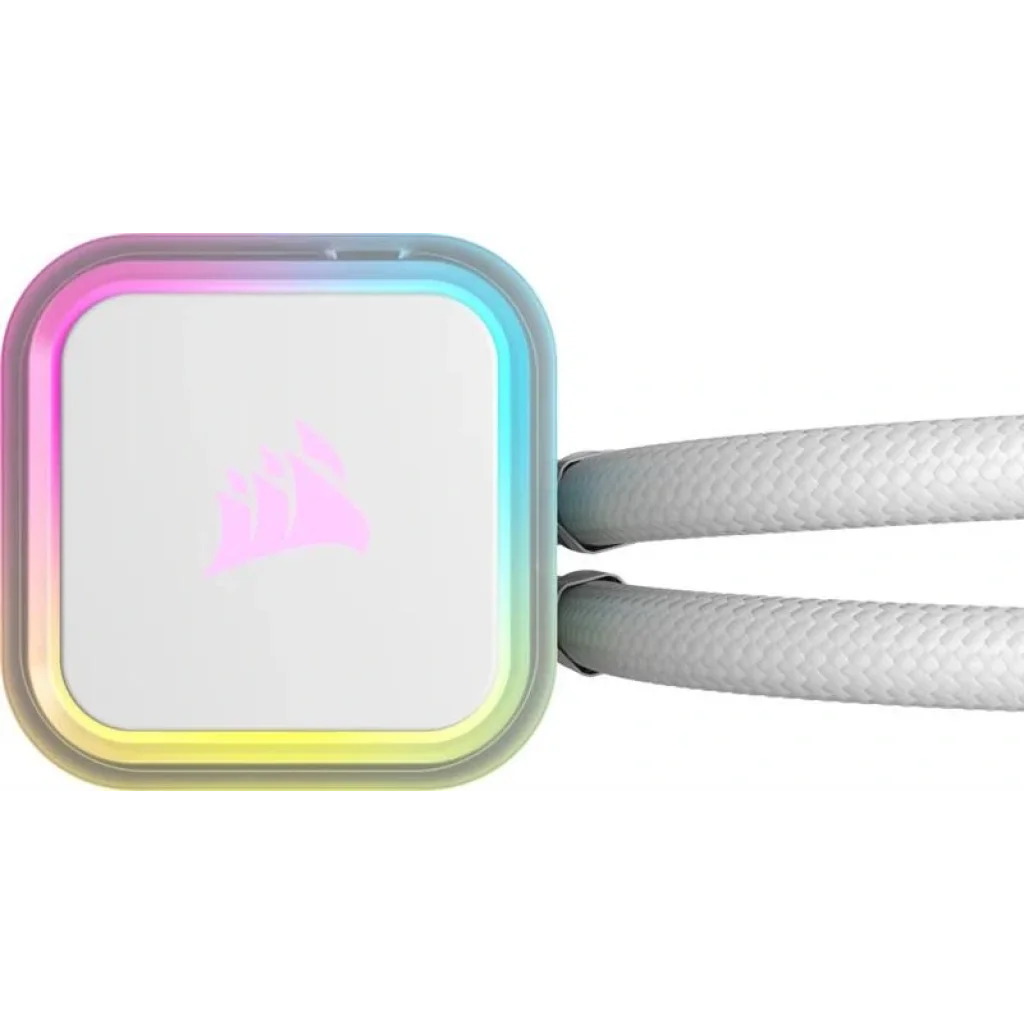Система водяного охолодження Corsair iCUE H100i RGB Elite Liquid CPU Cooler White (CW-9060078-WW) UA
