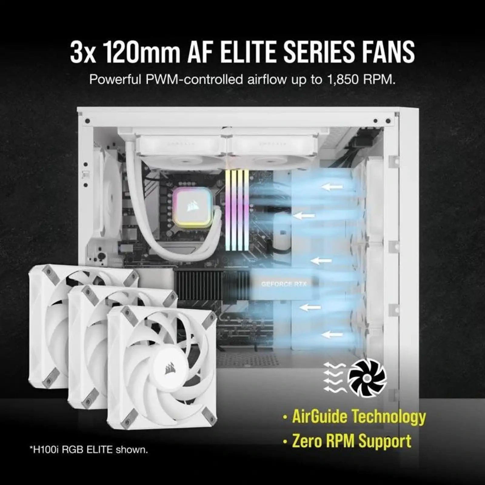 Система водяного охолодження Corsair iCUE H150i RGB Elite Liquid CPU Cooler White (CW-9060079-WW) UA