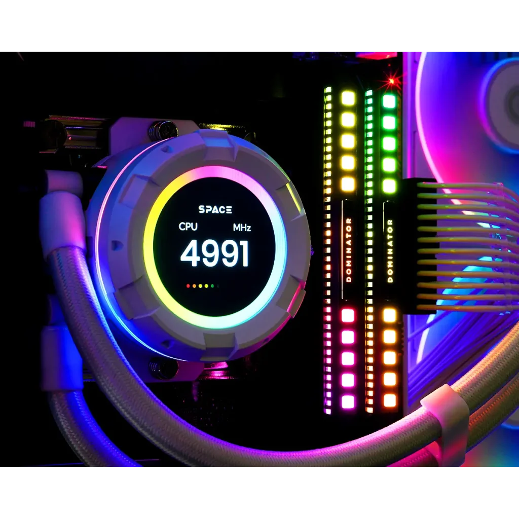 Система водяного охолодження ID-Cooling Space LCD SL360 White UA