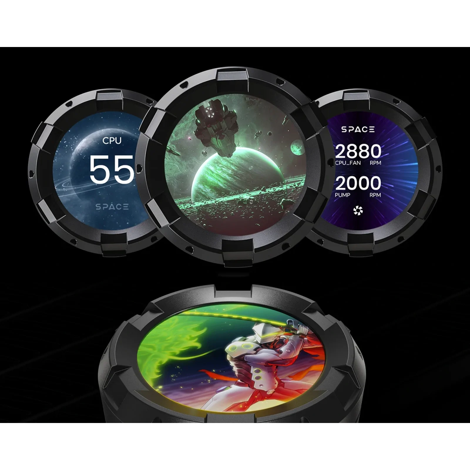 Система водяного охолодження ID-Cooling Space LCD SL360 UA
