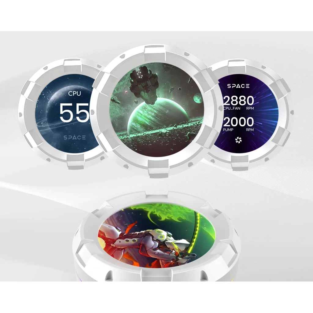 Система водяного охлаждения ID-Cooling Space LCD SL240 White UA