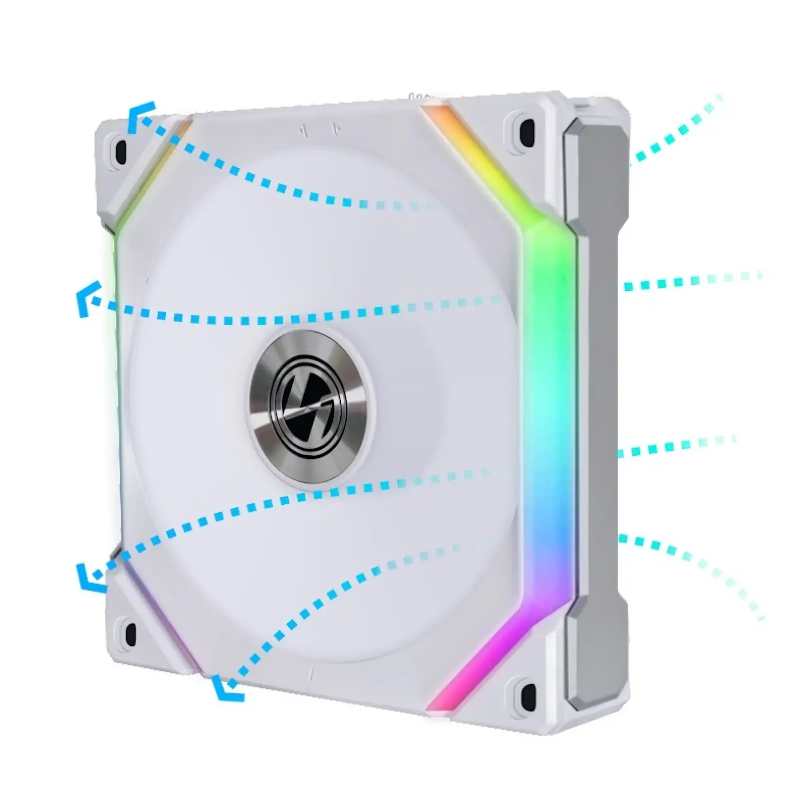 Вентилятор Lian Li SL V2 Reverse, 120mm, Single, White (G99.12RSLV21W.00), 120х120х28мм, 3-pin, 4-pin, білий UA