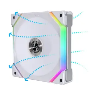 Вентилятор Lian Li SL V2 Reverse, 120mm, Single, White (G99.12RSLV21W.00), 120х120х28мм, 3-pin, 4-pin, білий UA
