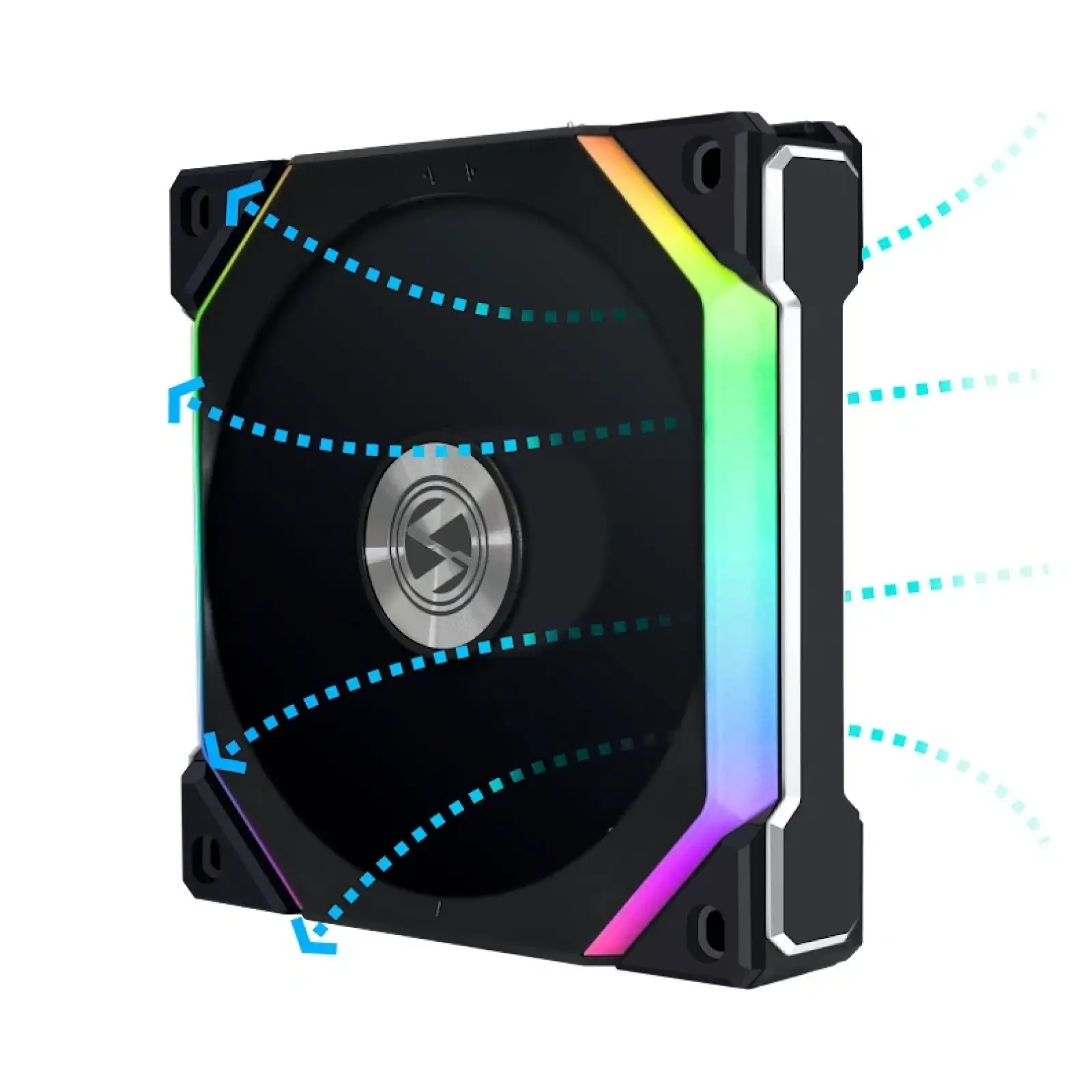 Вентилятор Lian Li SL V2 Reverse, 120mm, Single, Black (G99.12RSLV21B.00), 120х120х28мм, 3-pin, 4-pin, черный UA