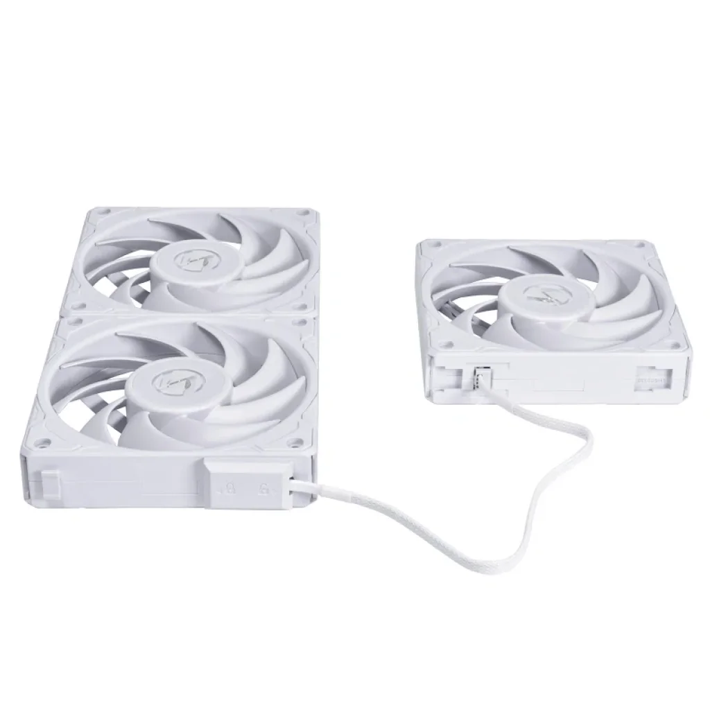 Вентилятор Lian Li P28, Tripple, White (G99.12P283W.00), 120х120х28мм, 3-pin, 4-pin, белый UA