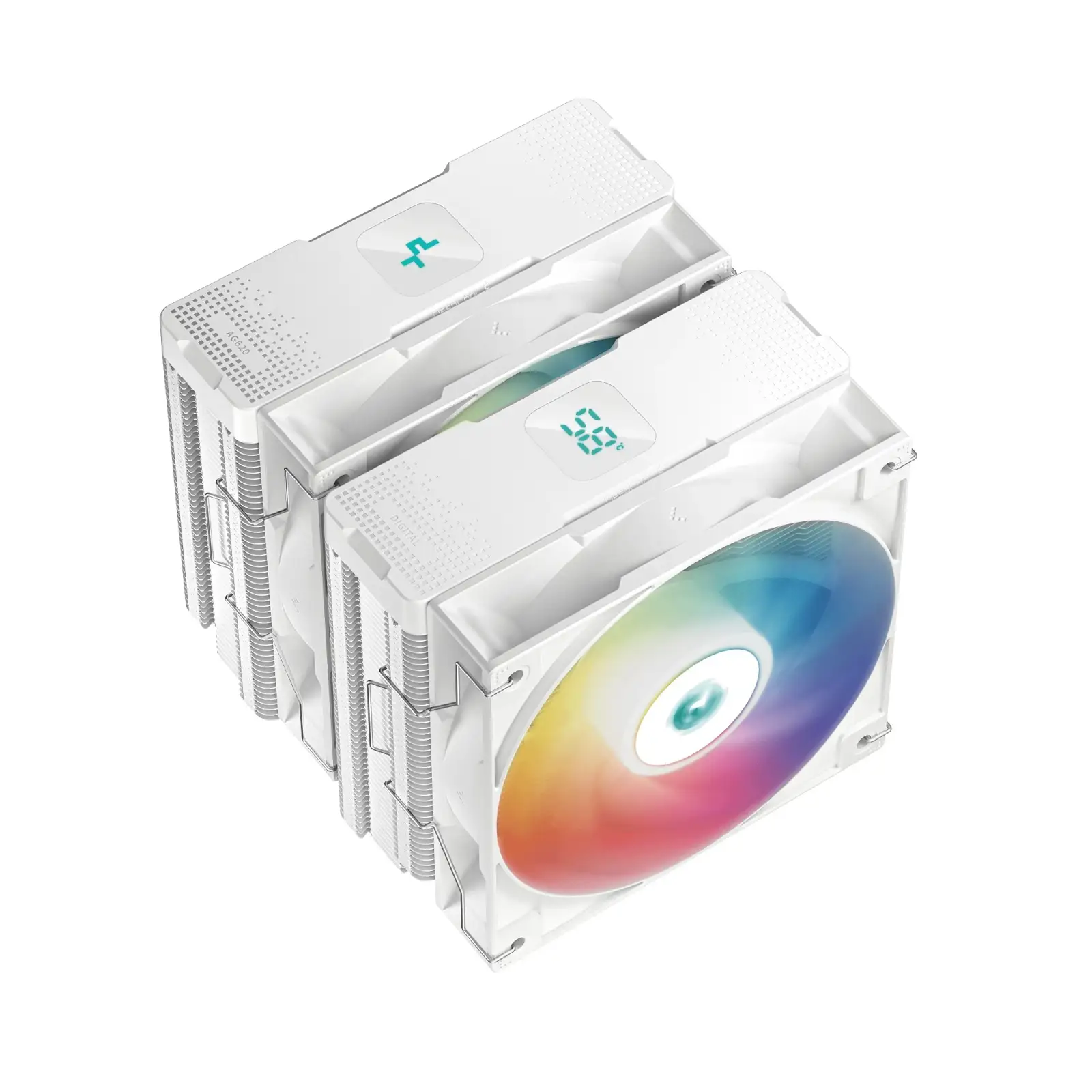 Кулер процесорний DeepCool AG620 Digital WH ARGB (R-AG620-WHADMN-G-2) UA