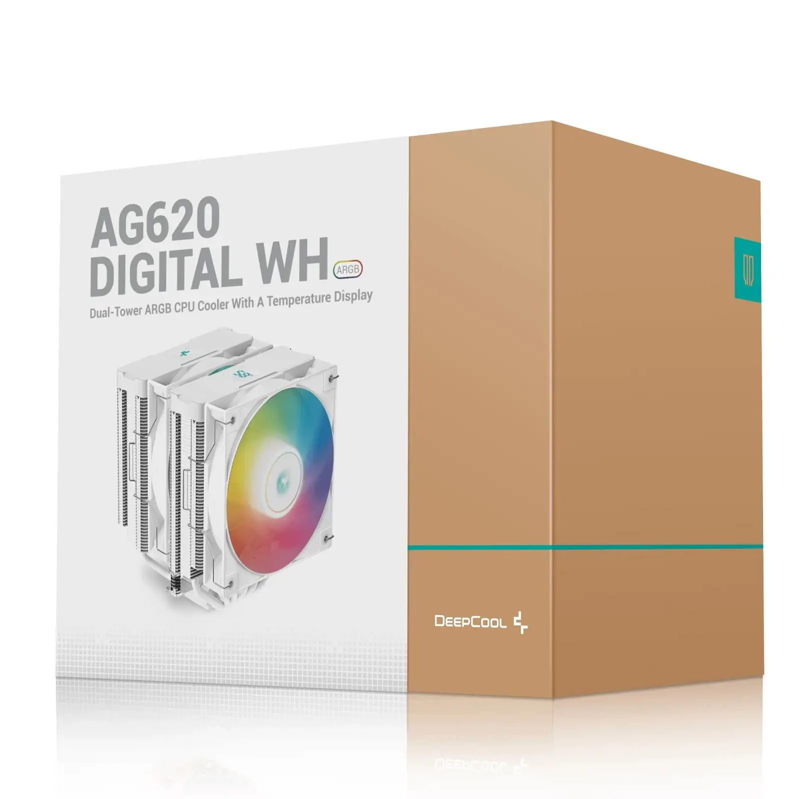 Кулер процесорний DeepCool AG620 Digital WH ARGB (R-AG620-WHADMN-G-2) UA