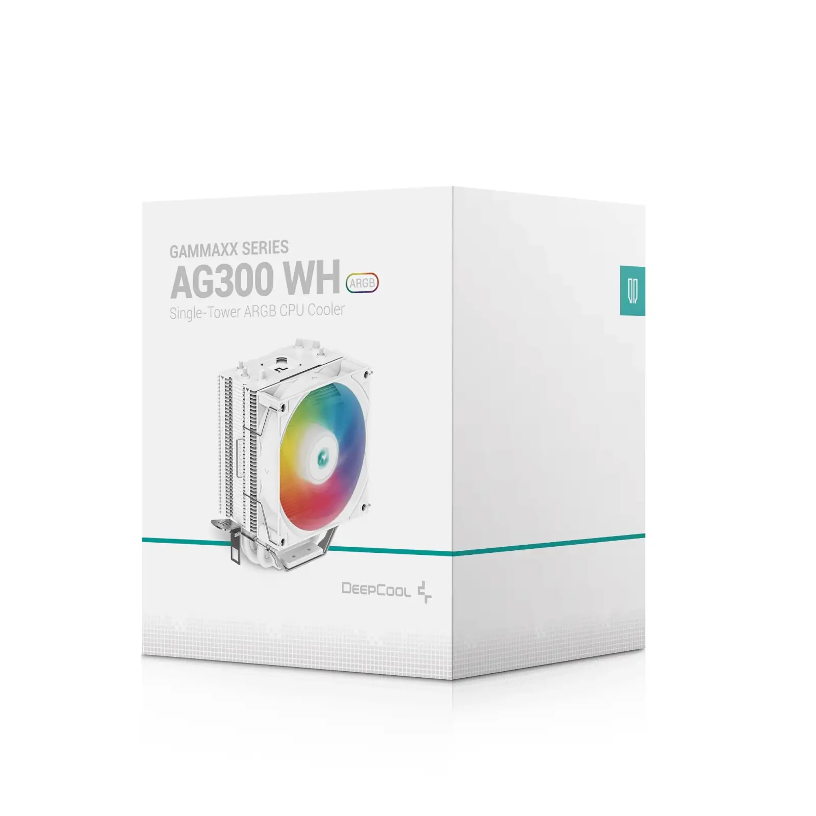 Кулер процесорний DeepCool AG300 WH ARGB (R-AG300-WHAMMN-G), Intel: 1700/1200/1151/1150/1155, AMD: AM5/AM4, 119х77х129 мм, 4-pin UA